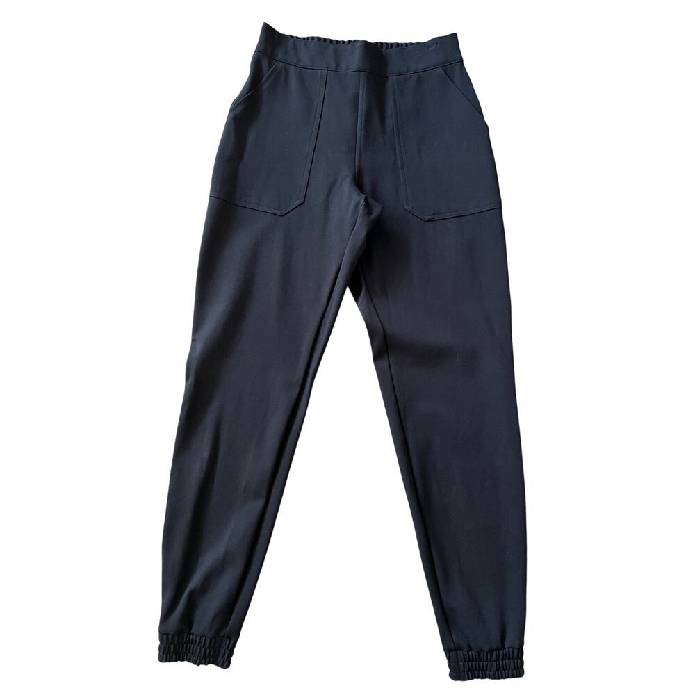 Spanx The Perfect Pant Jogger Classic Black Women's Size Medium Stretch Pockets - Picture 2 of 7